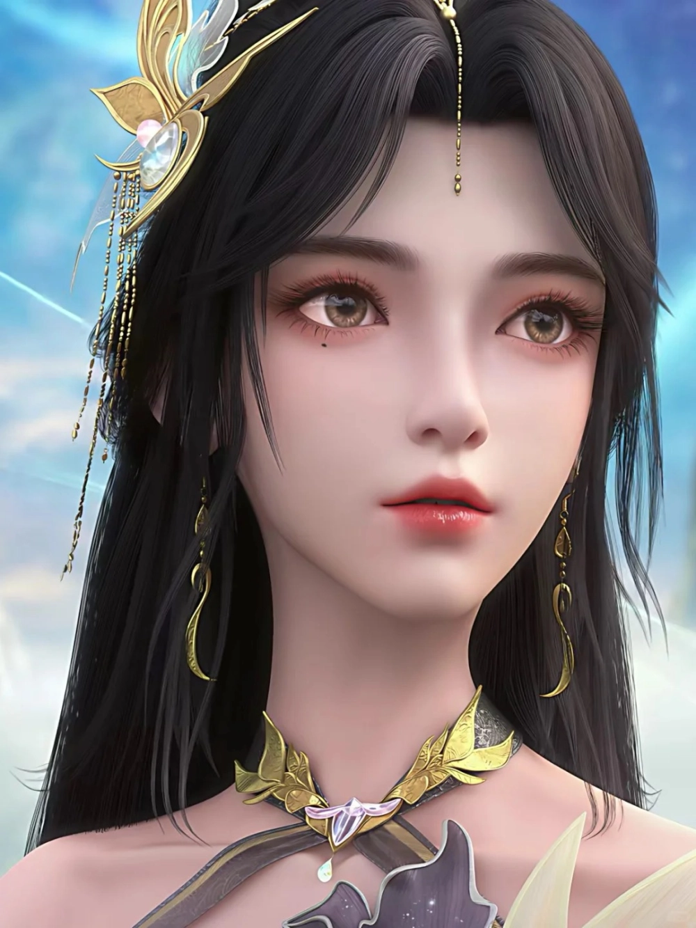 Hình ảnh 3d mỹ nhân Vương Hi đầy sống động