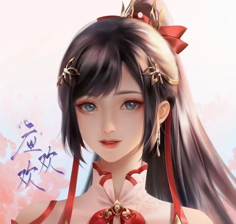 Hình ảnh ứng hoan hoan anime gây ấn tượng